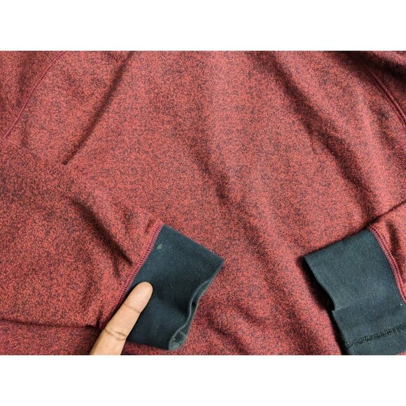 Nike Hoodie Red Sportswear Full Zip Marled Cotton Blend Mens Size XXL - Picture 6 of 11